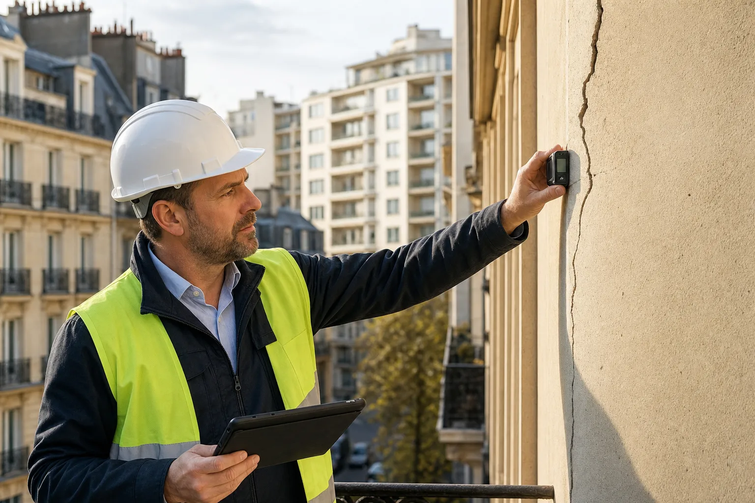 Expert en bâtiment présentant une grille tarifaire dans les Hauts-de-Seine (92)