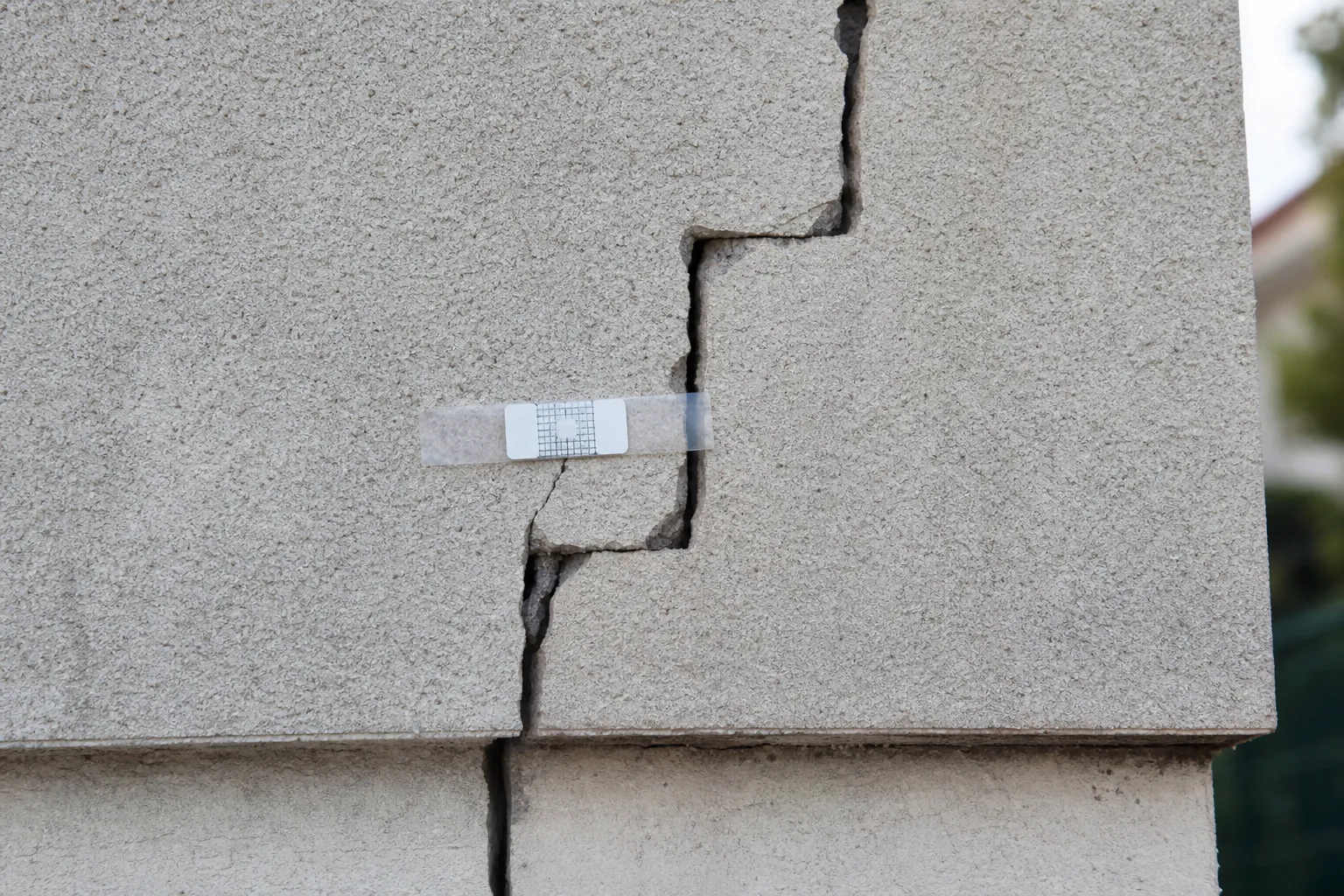 Fissure structurelle en escalier sur un mur de maçonnerie dans le 92